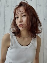ジュノ オプシアミスミ店(Juno)&nbsp;透け感くびれボブ × シアーブラウン