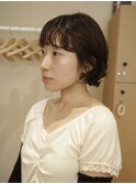 ショートパーマボブパーマ大人ショートヘアハンサムショート