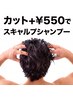 【8月限定】 カット + スキャルプシャンプー