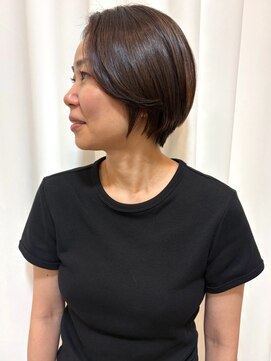 ヘアメイク ミチ 富田店(HAIRMAKE MICHI) 【MICHI 富田店　杉本 郁美】顔周りカット ショートボブ 20代