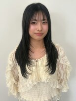 オンフ(ONFFO)&nbsp;レイヤーカット 黒髪 透明感カラー 髪質改善トリートメント 20代