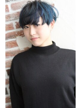 ヘアスタイリングルーム バター(hair styling room butter) 【butter福本唯花】ブルーブラック×マニッシュショート