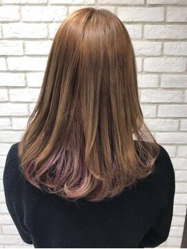 アッシュ 戸田公園店(Ash) 《Ashアッシュ》インナーカラー×ブリーチ×ピンク