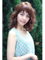 クーエフー(coo et fuu)&nbsp;【表参道】厚めバング、斜めバングのふわふわミディアム♪藤沢2