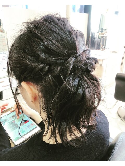 お呼ばれヘアアレンジ＊ハーフアップ