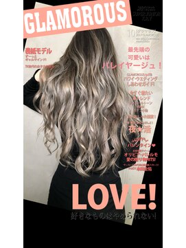 メリー(merry craftsman's factory) バレイヤージュハイライトカラー外国人風アッシュベージュ