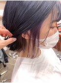 【BelleCoupes】足立美佐恵  インナーカラー ブルー×パープル