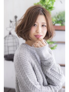ミエル ヘア 新宿(miel hair) 〈mielhair新宿〉ナチュラル　ワンカール　ボブ