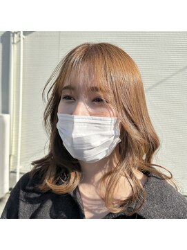 アールヘアー(ar hair) 【市川諒】ブリーチなしのダブルケアカラー ここまで明るく♪