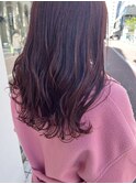 ピンクブラウン×ロング