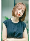 大人可愛いプツッとボブ20代30代40代
