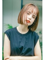 ベンジー 仙台店(benji)&nbsp;大人可愛いプツッとボブ20代30代40代