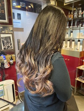 グリッツ (GLITZ) 裾カラーピンクシルバー