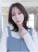 韓国レイヤー外ハネボブ美髪質改善ナチュラルカラー卵型小顔
