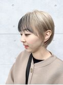 ◎ショートヘア_ホワイトベージュ