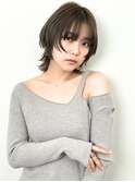 レイヤーカットマッシュシアカラーボブウルフカット韓国前髪あり