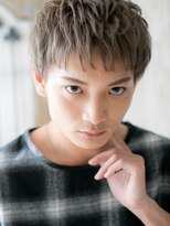 ハンサム クラシック 越谷店(Classic) 外国人風グレーベージュの束感フェザーマッシュヘアF越谷