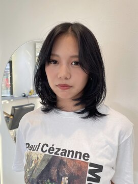 エンリッチヘア(enrich hair) 10代20代韓国スタイルレイヤーボブ韓国レイヤー