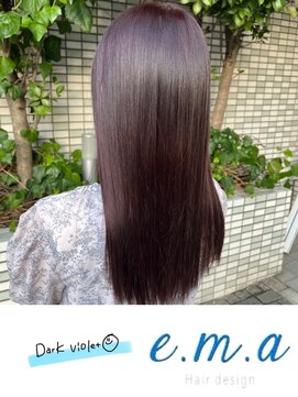 エマヘアデザイン(e.m.a Hair design) ダークバイオレット