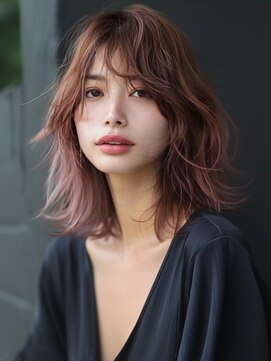 アルトリスト(Altruist Aging×HAIR&SPA) ★ダークアッシュ大人ガーリーボブ着物ミディアムレイヤーカット