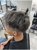 メンズカット+ソフトツイスト+ハイライト
