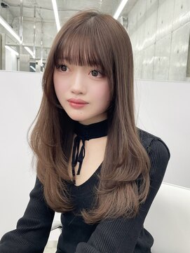 エヌアイ オモテサンドウ(ni omotesando) 韓国レイヤーカット明るめブラウン/似合わせ顔まわり♪　上野