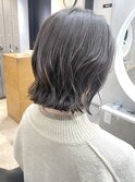 切りっぱなしボブ×グレージュ【渡辺俊弥】梅田