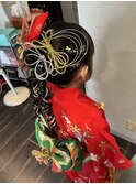 七五三の着付けとヘアセット
