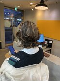 オンブレグレージュオリーブベージュくびれミディ大人美人
