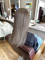 ヘアーメイクロージー 八軒店 (HAIR MAKE ROSY)&nbsp;大人ショートミルクテーベージュハイライトレイヤーボブウルフ