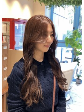 シアン 栄店(CYAN.) ブリーチなしで明るめオレンジベージュ！