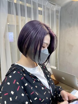 エルミタージュ(HERMITAGE) パープル×シルバー アンブレラカラー