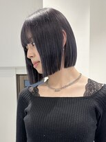 ラック 表参道(LUCK)&nbsp;ボブ/大人ボブ/ラベンダーグレージュ/ケアブリーチ/20代