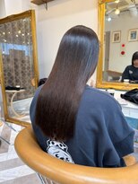 ロンドアベニール 北千住(Lond avenir)&nbsp;ブリーチなしチェリーブラウン髪質改善縮毛矯正酸性ストレート