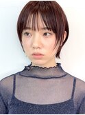ショートヘアショートボブ縮毛矯正白髪ぼかし表参道青山30代