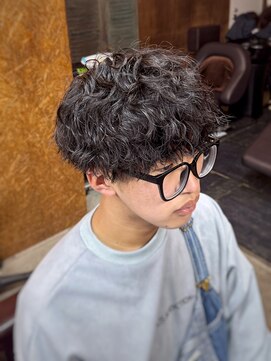 ロルド シェリ(Rold Cheri) 【山本智文】波巻きパーマメンズマッシュ