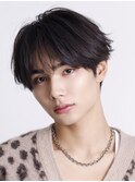 韓国ショートマッシュ【フェザーパーマ】シースルーバング