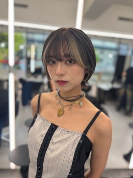 アルドーレフィエロ シンサイバシ(Ardore fiero shinsaibashi) コントラスト極ハイライト☆グレーベージュ☆20代30代40代