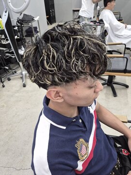 ウォーク(woke) メンズパーマ×メッシュ