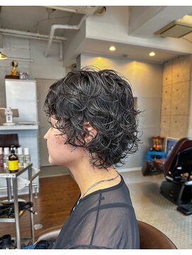 ア セカンド 清藤美容室第弐號(a sekand) ショートウルフパーマスタイル