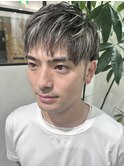 メンズハイライトホワイトメッシュ20代30代40代堺東
