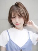【GEEKS渋谷】くびれボブ/レイヤーボブ/ココアブラウン/冬カラー