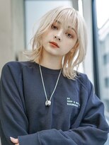 ギークス(GEEKS)&nbsp;【GEEKS渋谷】ホワイトブリーチ/冬カラー/ハッシュカット/ウルフ