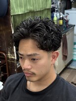 オアゾバーバー(OAZO BARBER) カット×ゆるスパイラルパーマ