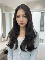 ブロウ ネックス ザ サロン 表参道(VLOW nex the salon)&nbsp;ハッシュカット　黒髪　韓国ヘア