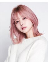 ハーツオオサカ(HE:ARTS OSAKA)&nbsp;ハイトーンピンク似合わせ韓国洗練カット