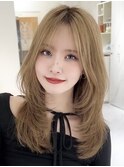 ブリーチハイライト髪質改善ダブルカラーレイヤーカット