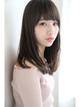 レト 梅田店(LETO) オン眉バングxプルっとまとまりセミロング
