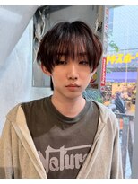 ノラ シブヤ(NORA) センターパートメンズウルフカットミィディアムウルフツーブロ