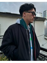 サンアタゴノット(san.atagonot) センターパート×ニュアンスパーマ